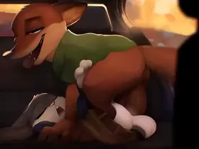 Zootopia Bunny Bitch Gets Fucked In Car