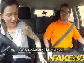 Fake Driving Messy creampie advanced lesson for tattooed thot