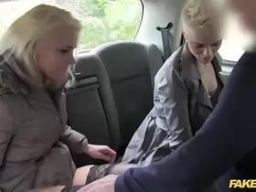 Fake Taxi anal threesome in london cab