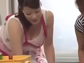 Busty Japanese Step Mom And Young