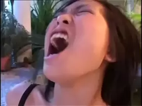 Little cute asian girl banged hard by a black cock!