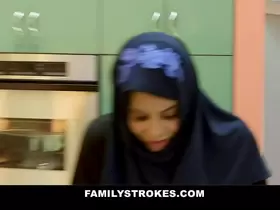 Middle Eastern StepSis Fucked By American Stepbrother