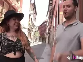 Liberal hipster girl gets drilled by a conservative guy