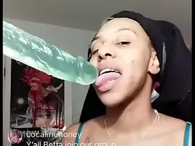 Alana Tulips on IG live with fans fooling around with toy ( MUST WATCH ) #imovie
