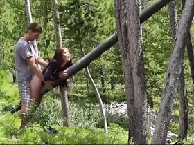 Caught my girlfriend getting fucked by other camp counselor
