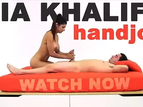 MIA KHALIFA - Arab Goddess Performs Expert Level Handjob On Peter Green