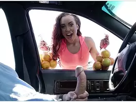 BANGBROS - Sean Lawless Buys Oranges From Sexy Black Street Vendor Demi Sutra
